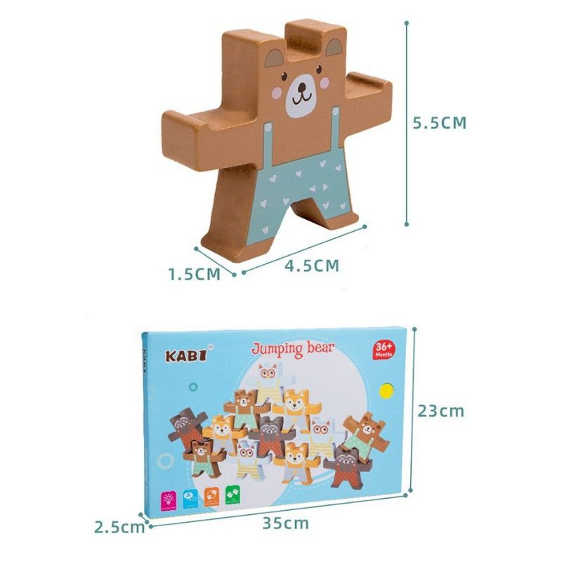 KABI jumping bear balance / mainan keseimbangan