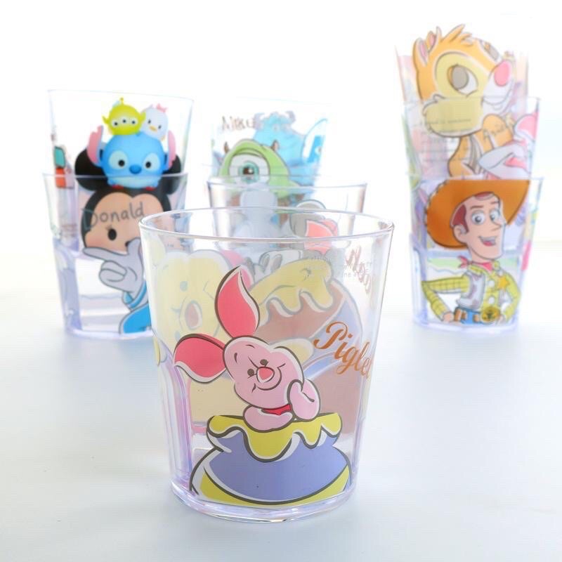 Gelas Cup Plastik Disney Mickey Princess Snow White Ariel Rapunzel Cars Toy Story Pooh Monster Inc Donald Daisy