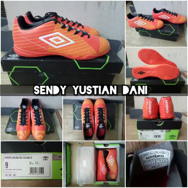 ORIGINAL Umbro Velocita 2 Club IC Sepatu Futsal 81115U ECK