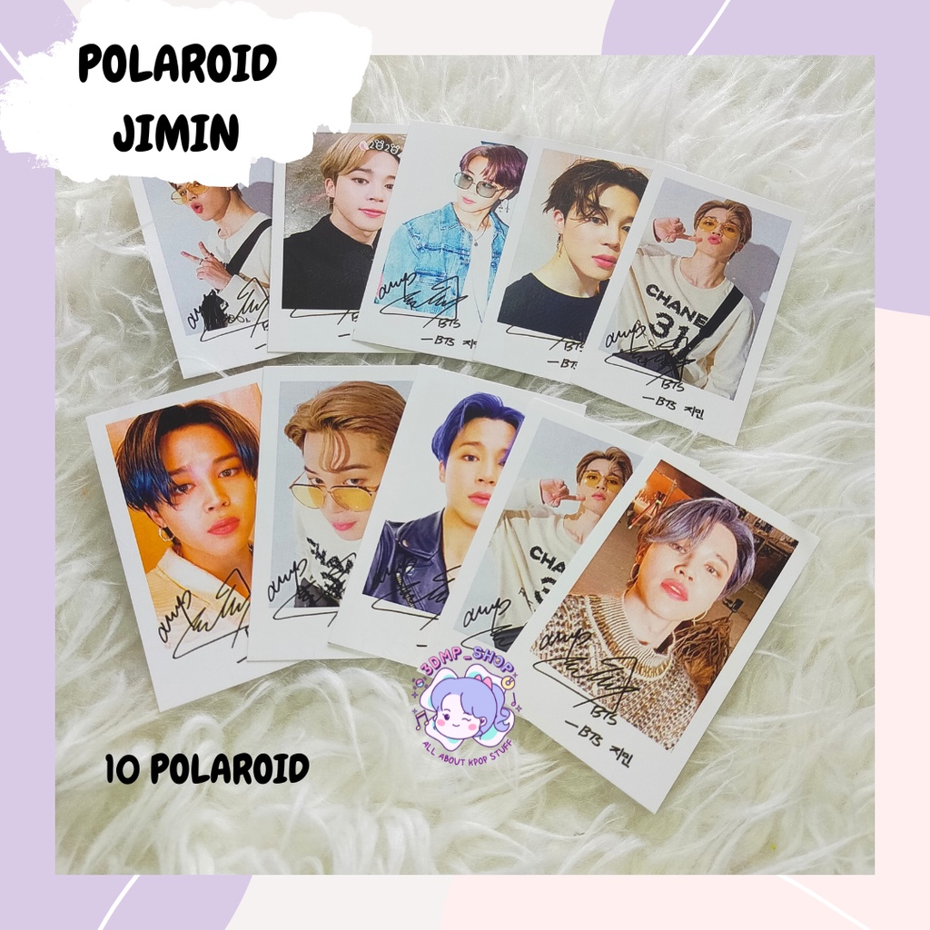 [10 lembar] Polaroid photocard Jimin bts