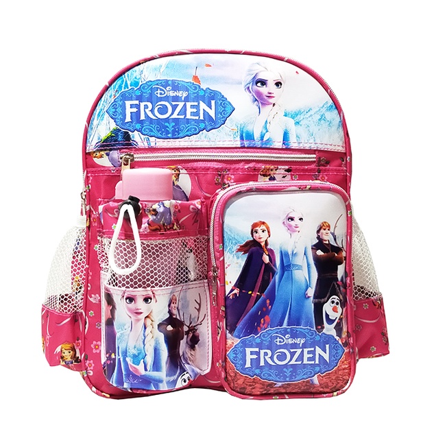 Tas Ransel Mini anak Sekolah PAUD/TK karakter FROZEN free botol // Tas ransel ngaji FROZEN TERMURAH!