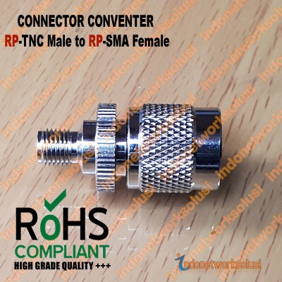 KONEKTOR CONNECTOR CONVERTER RP-TNC Male to RP-SMA Female