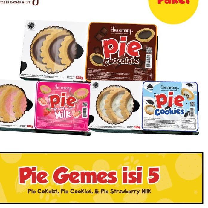 

PIE CHOCOMORY ISI 5 PCS ,.