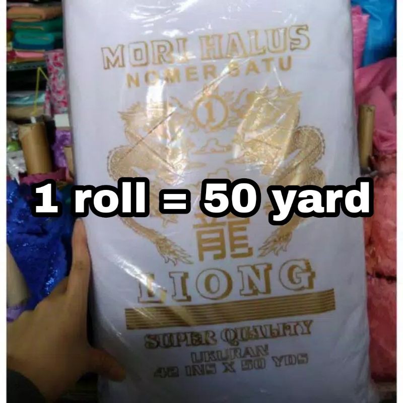 Kain Mori Halus Nomer 1 Cap Liong Emas Kain Kafan Kain Dasar Batik Shopee Indonesia