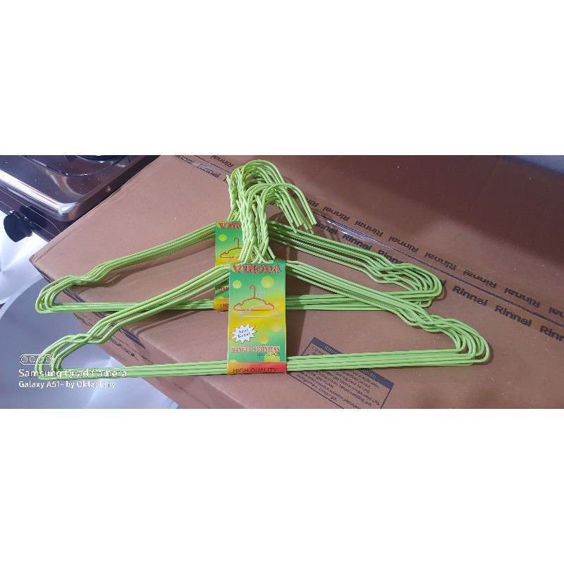 Gantungan , Jemuran  , 10 PCS , Gantungan Baju kawat , Hanger Baju Laundry