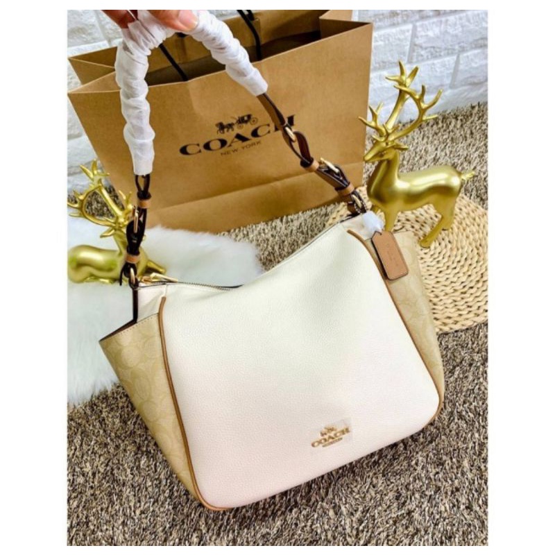 Coach Rori Shoulder Bag In Colorblock Signature Canvas(C2855)