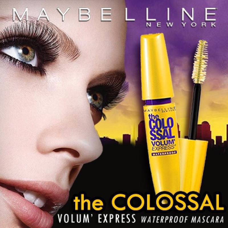 MAYBELLINE THE COLOSSAL WATERPROOF BLACK