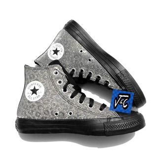sparkle black converse