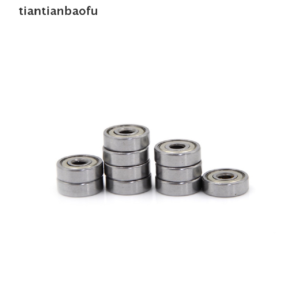 10 Pcs 625ZZ Miniatur Bola Bearing Radial Metrik Bahan Karet Logam Model Perisai Metrik