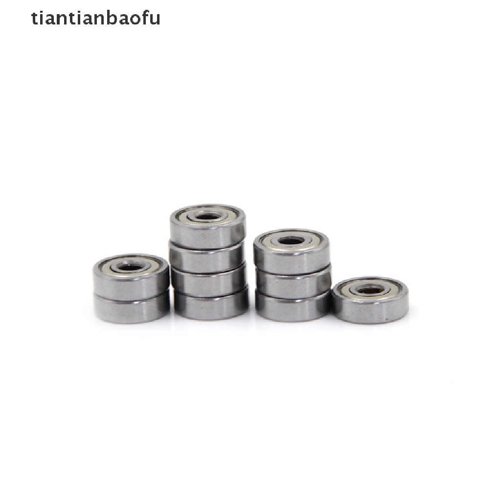 10 Pcs 625ZZ Miniatur Bola Bearing Radial Metrik Bahan Karet Logam Model Perisai Metrik