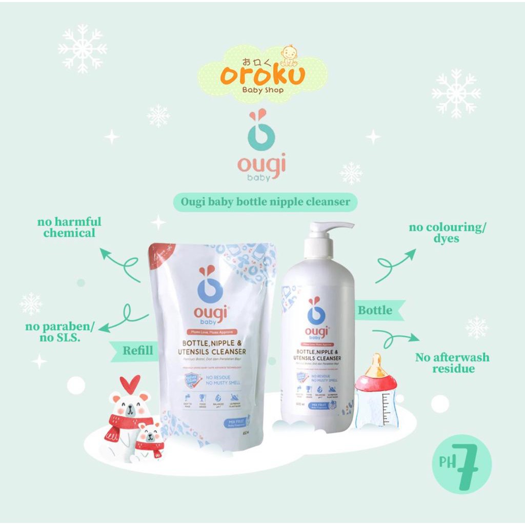 OUGI BABY DETERGENT AND BABY BOTTLE CLEANSER / OUGI / DETERGENT / BOTTLE CLEANSER