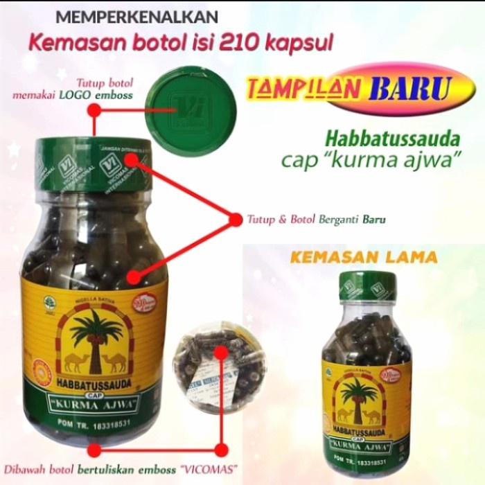 

habbatusaudah kurma ajwa 210