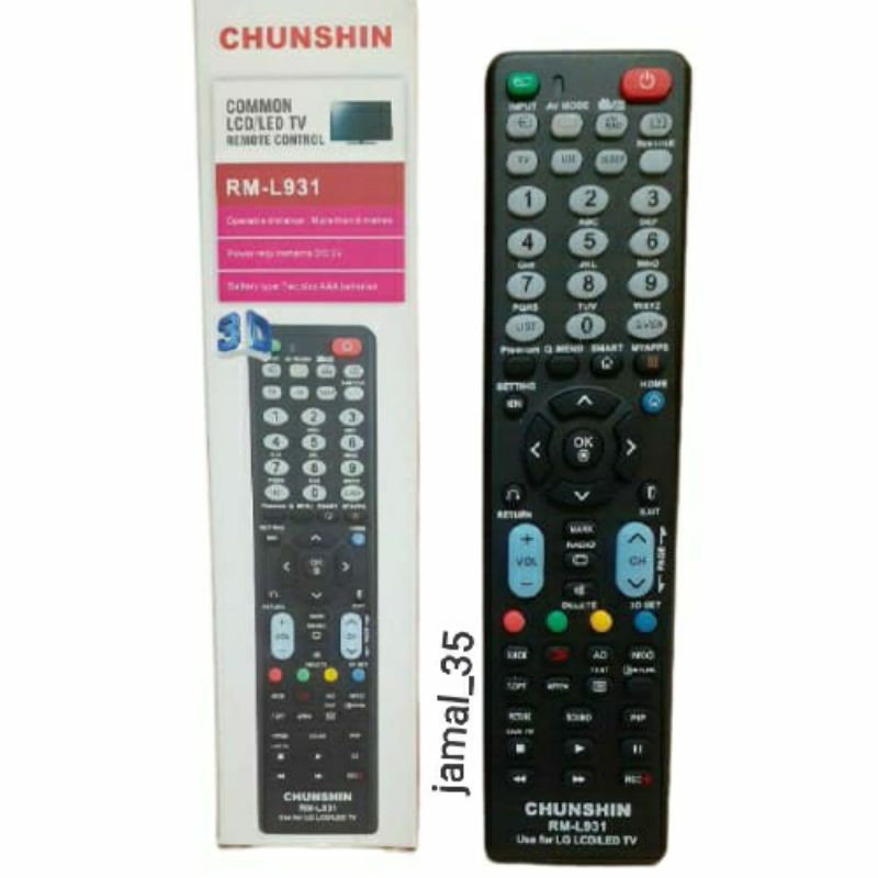 REMOTE REMOT TV LG LCD LED 3D RM-931MULTI CHUNGSHIN