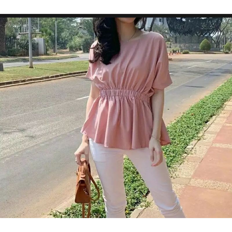 ATASAN WANITA BLOUSE SHEVA ATASAN KEKINIAN ATASAN TERBARU 2022-Dusty