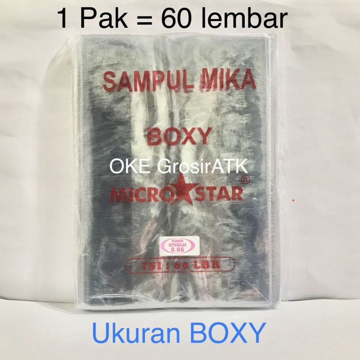 

Segera Miliki Sampul Buku Plastik Mika Boxy [Pak=60 Lembar] Terlaris