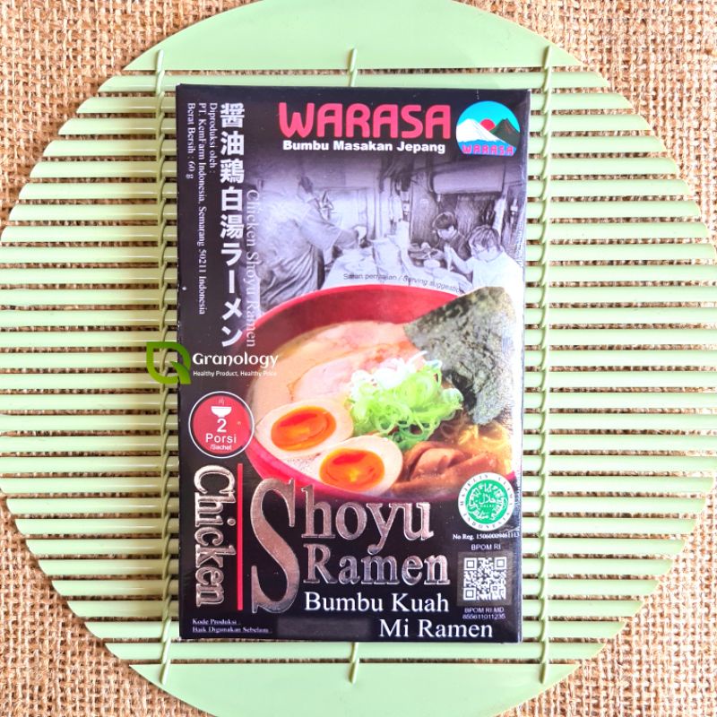 Warasa Kaldu Ayam Kecap Asin Jepang / Chicken Soyu Ramen 60 gram