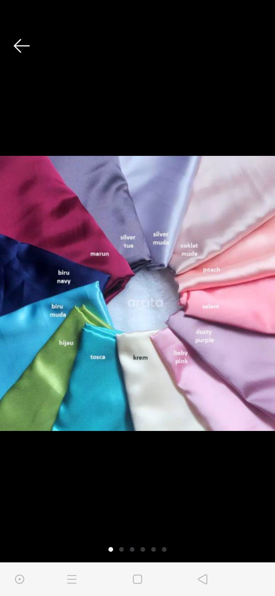 Kain Satin Lebar 115cm