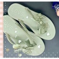 Sandal Jepit Pita Polkadot Tatak Love Super Cantik Korea Wanita Impor MGR Mokaya Morego Balance Breslin / Size 36-40 (9902)