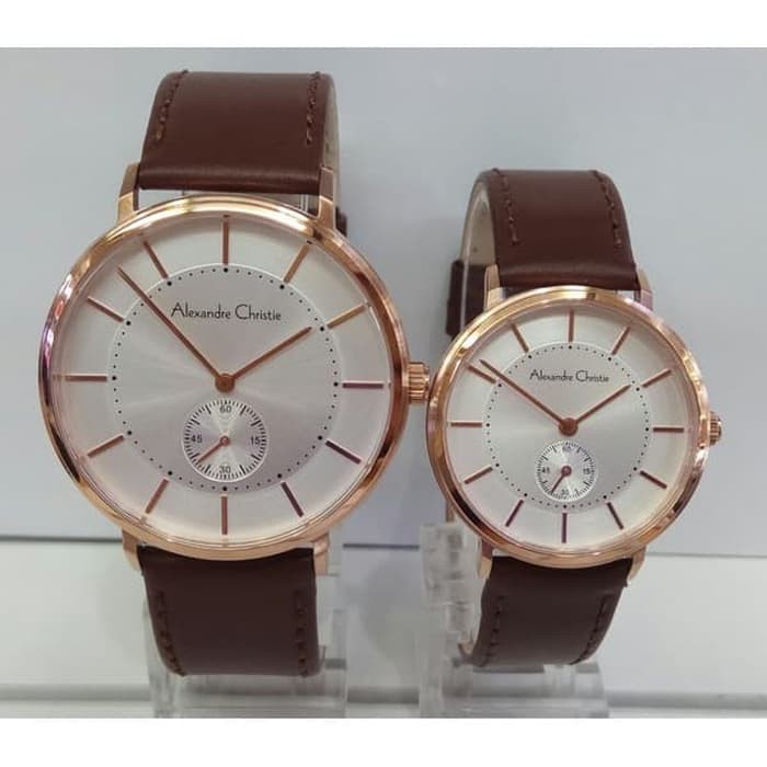 Alexandre Christie AC 8493 MS LS LRGSL Brown Rosegold