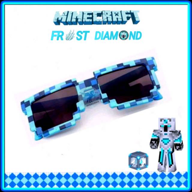 Kacamata Anak Model Pixel Mine Craft Frost Diamond Mosaics Uv400 Shopee Indonesia