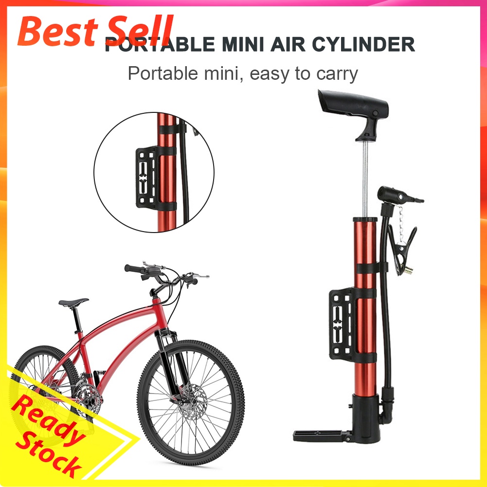 Mini Portable Bicycle Floor Pump American/Dunlop Valve Universal Inflator