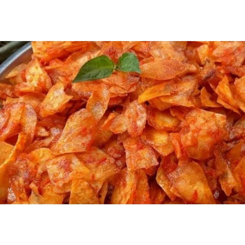 

Keripik Singkong balado/Keripik singkong Pedas manis/Keripik singkong balado basah/250 Gr