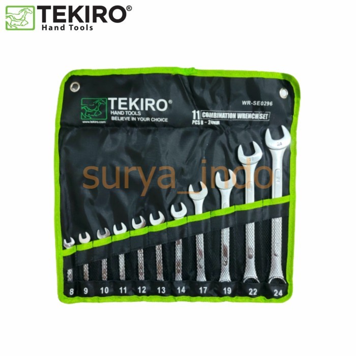 KUNCI RING PAS SET TEKIRO 11 PCS 8-24MM COMBINATION WRENCH WR-SE0296