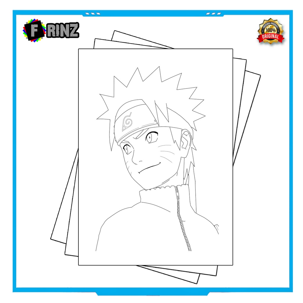 Gambar Sketsa Mewarnai ~ 11 . Naruto Part 1 / Seketsa Lukis / Drawing Sketch / Menggambar-11