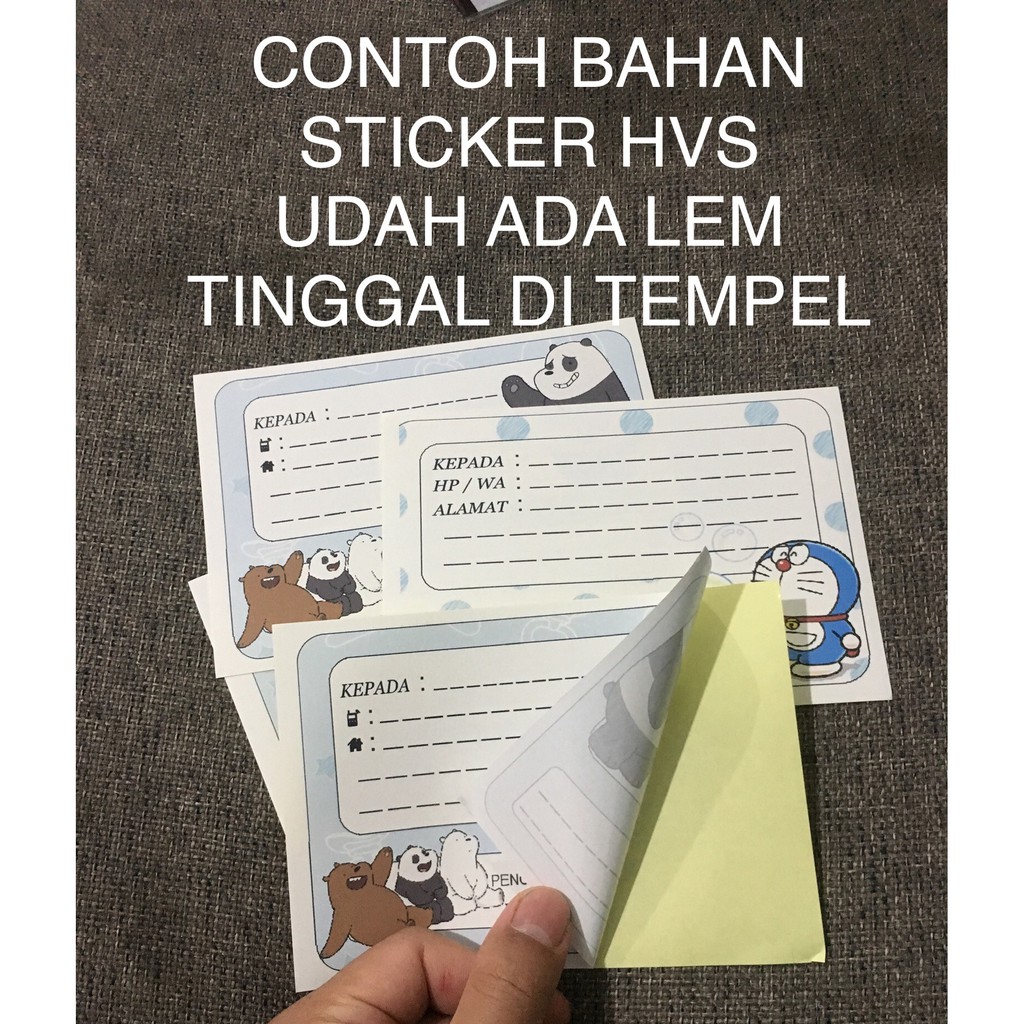 

kertas pengiriman olshop / bahan sticker kode 25-28