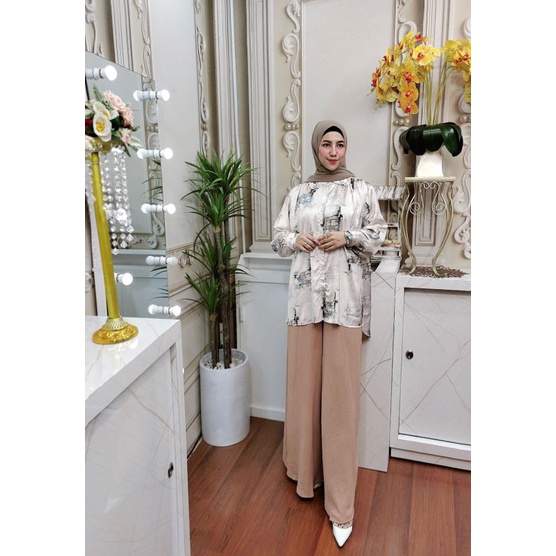 jelita set kulot motif abstrak