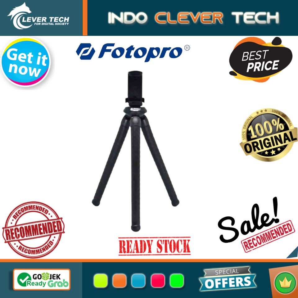 Fotopro RM-80/RM80 Rubber &amp; Steel Flexible Tripod