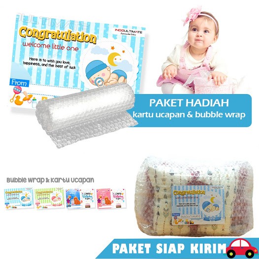 EDISI SPESIAL ( Packing Bubble Warp &amp; Kartu Ucapan ) Kado Ultah atau Kado Lahiran