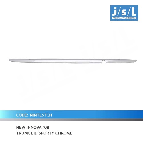 Aksesoris Mobil Innova Old 2008 2009 2010 2011 JSL Trunk Lid List Pintu Belakang Chrome
