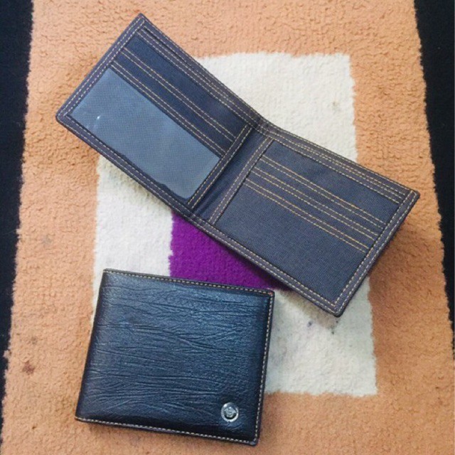 dompet lipat pria bahan kulit sintetis lokal urat bona #dompet #dompetpria #dompetlipat #dompetcowok