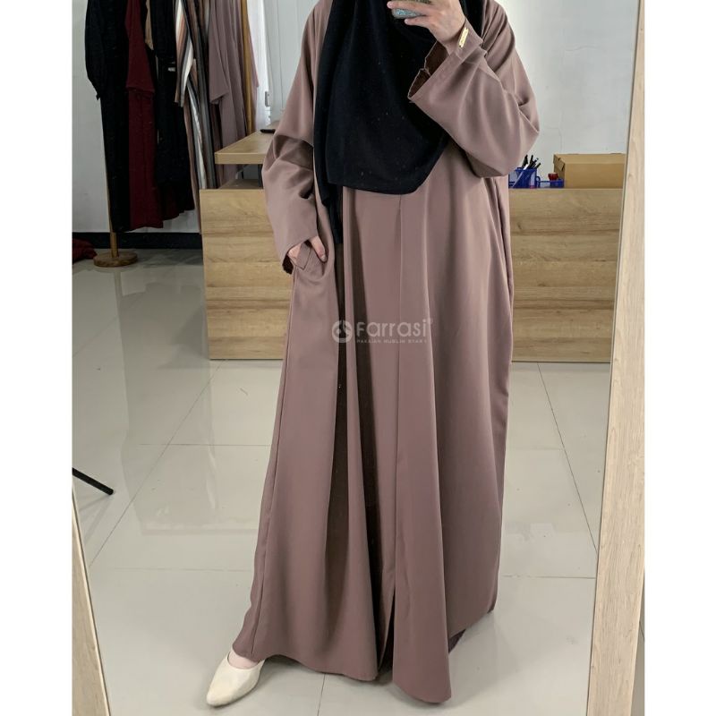 BASIC ABAYA  POLOS TURKI GAMIS WANITA