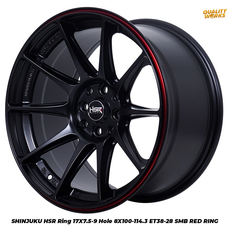 Velg Xxr Ring 17 Cocave HSR Shinjuku Lobang 4x100 4x1143 Untuk Mobil Mobilio Nova Panther