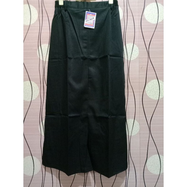 ROK HITAM ALIYAH/ROK HITAM SPAN LIPIT 1 DEPAN/ROK SMA/ROK HITAM SPAN/ROK SEKOLAH