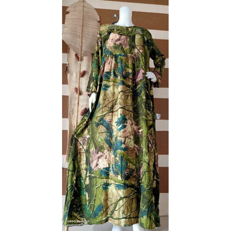 Gamis Jumbo Rayon VISCOSE premium 3D akar