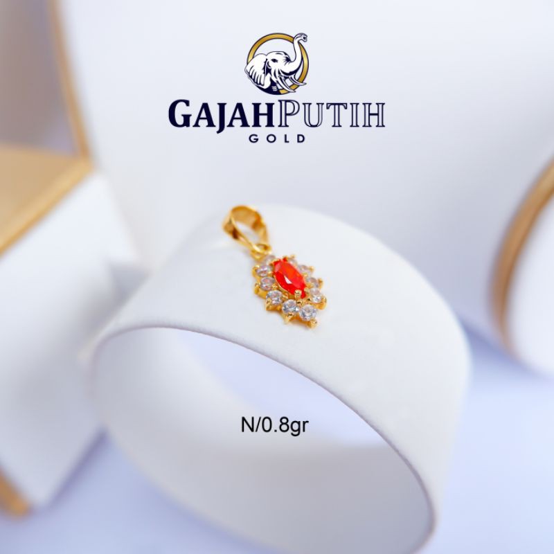 0,8gr Liontin Model Permata Emas Asli kodeN608