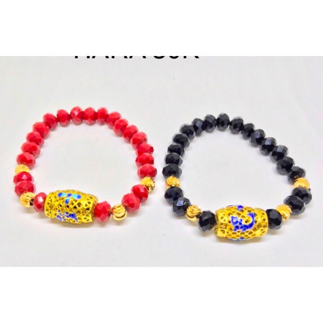 Gelang kristal tabung motif dolpin