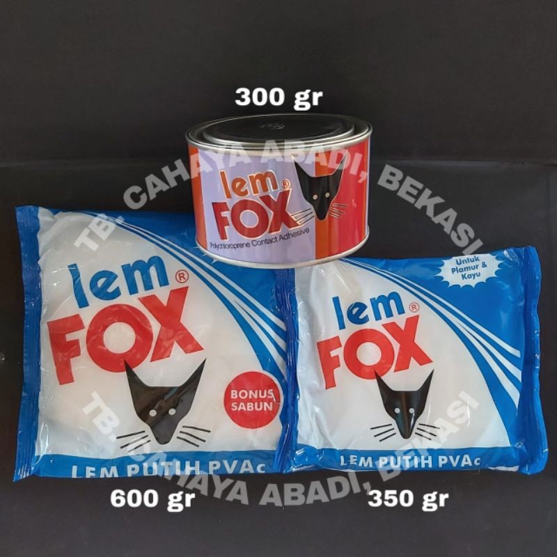 

Lem Fox Putih / Lem Fox Kuning
