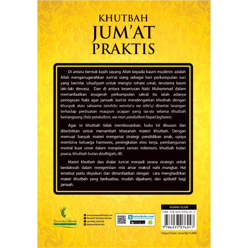 Buku Khutbah Jum'at Praktis, Tidak Bikin Ngantuk - Buku Agama Islam Buku Islami Buku Motivasi-2