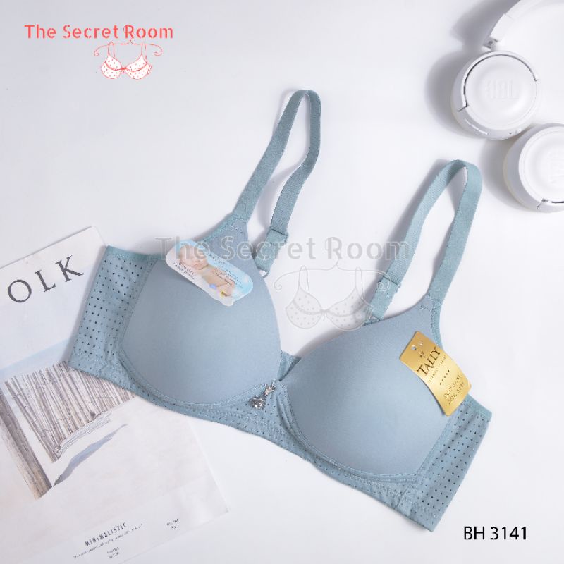TALLY BRA BH BABY SKIN 3141 | TANPA KAWAT | CUP C | BUSA TIPIS | SIZE 36 - 42