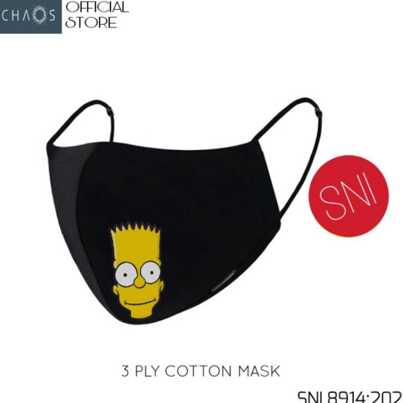 Masker Kain 3 Lapis THE SIMPSONS KARTUN