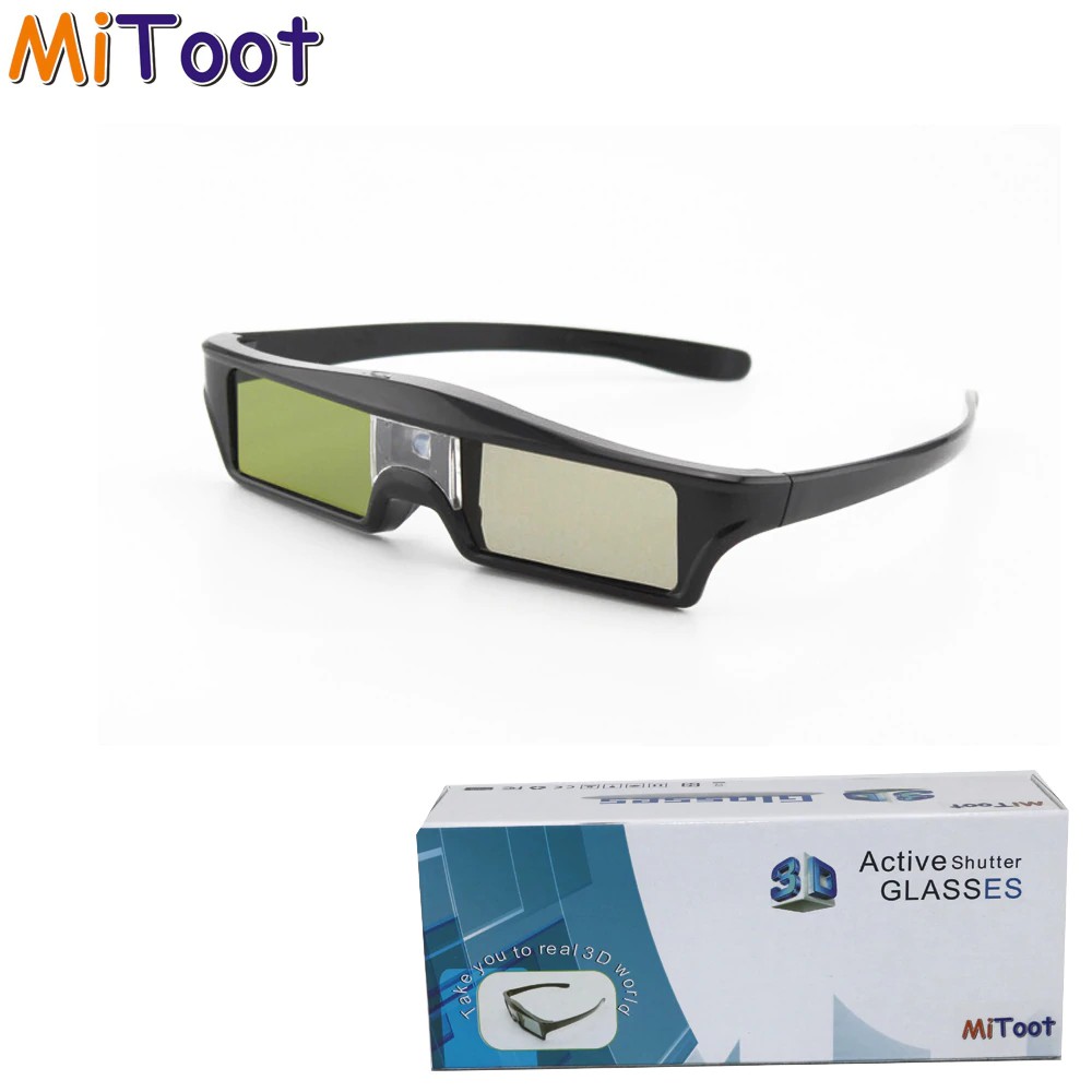 VR game MiToot 4pcs Active Shutter Glasses DLP-LINK 3D glasses for Xgimi Z4X/H1/Z5 Optoma Sharp LG