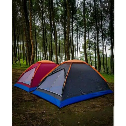 Tenda camping 4-5 person - tenda 6-7 orang kemping outdoor - tenda army - tenda alas terpal kamuflase