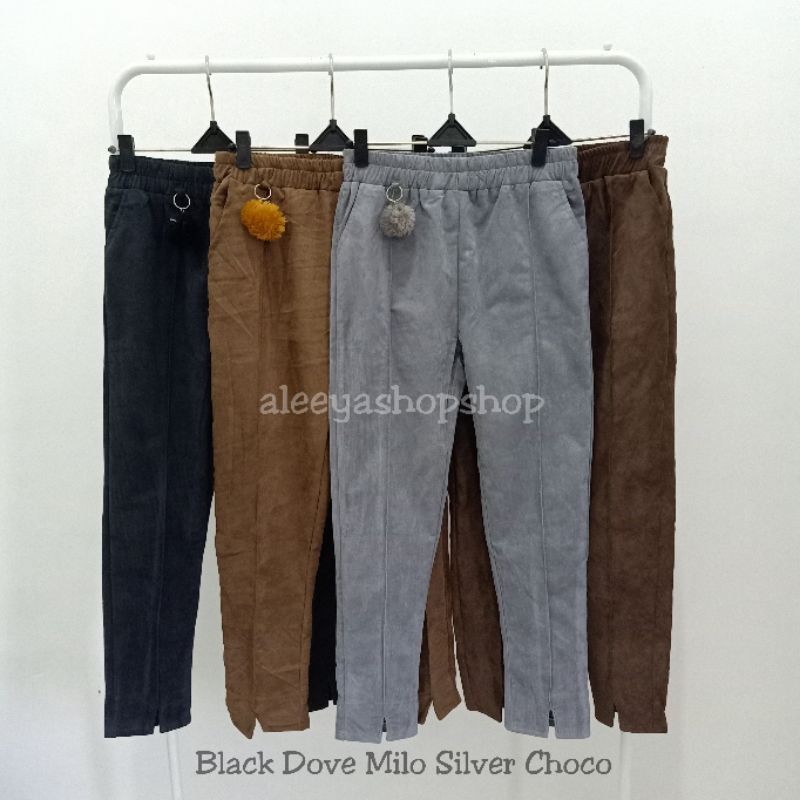 (PREMIUM) CELANA SUEDE TEBAL POM POM/ LUNY PANTS