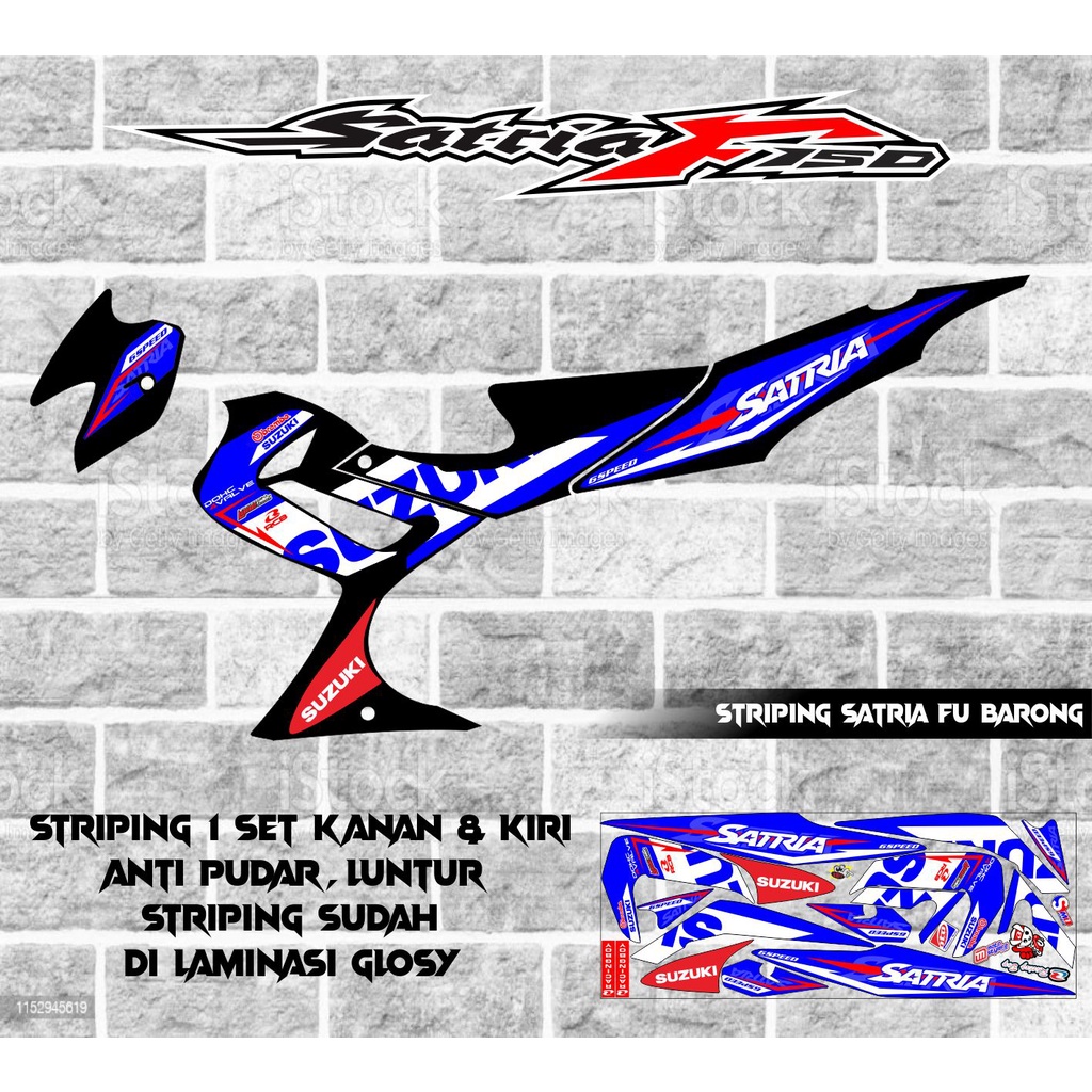 STRIPING VARIASI SUZUKI SATRIA FU BARONG