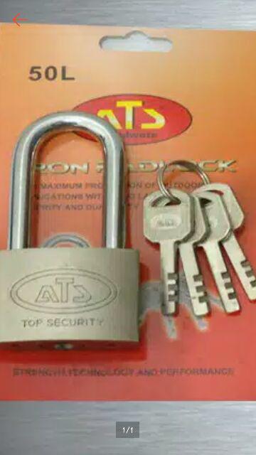 Padlock Gembok Pintu Pagar Rumah Toko 50 Mm Leher Panjang / Leher Pendek