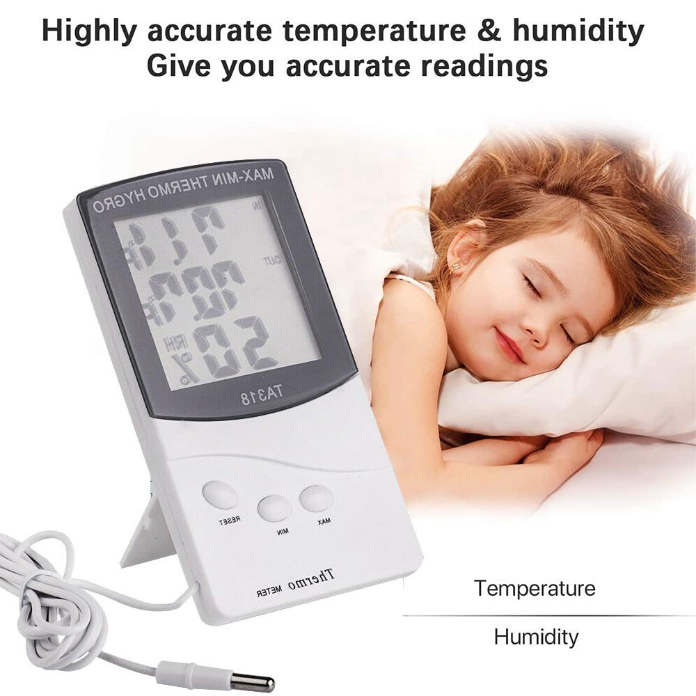 [Elegan] Thermometer Digital High Quality Pengukur Kelembaban Ruangan Outdoor Indoor